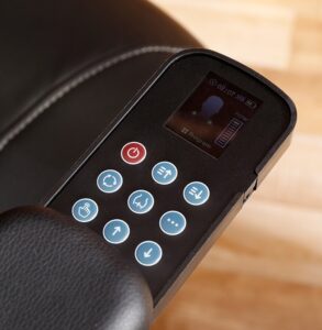 כסא עיסוי מנהלים שחור / חום – תמונה 3