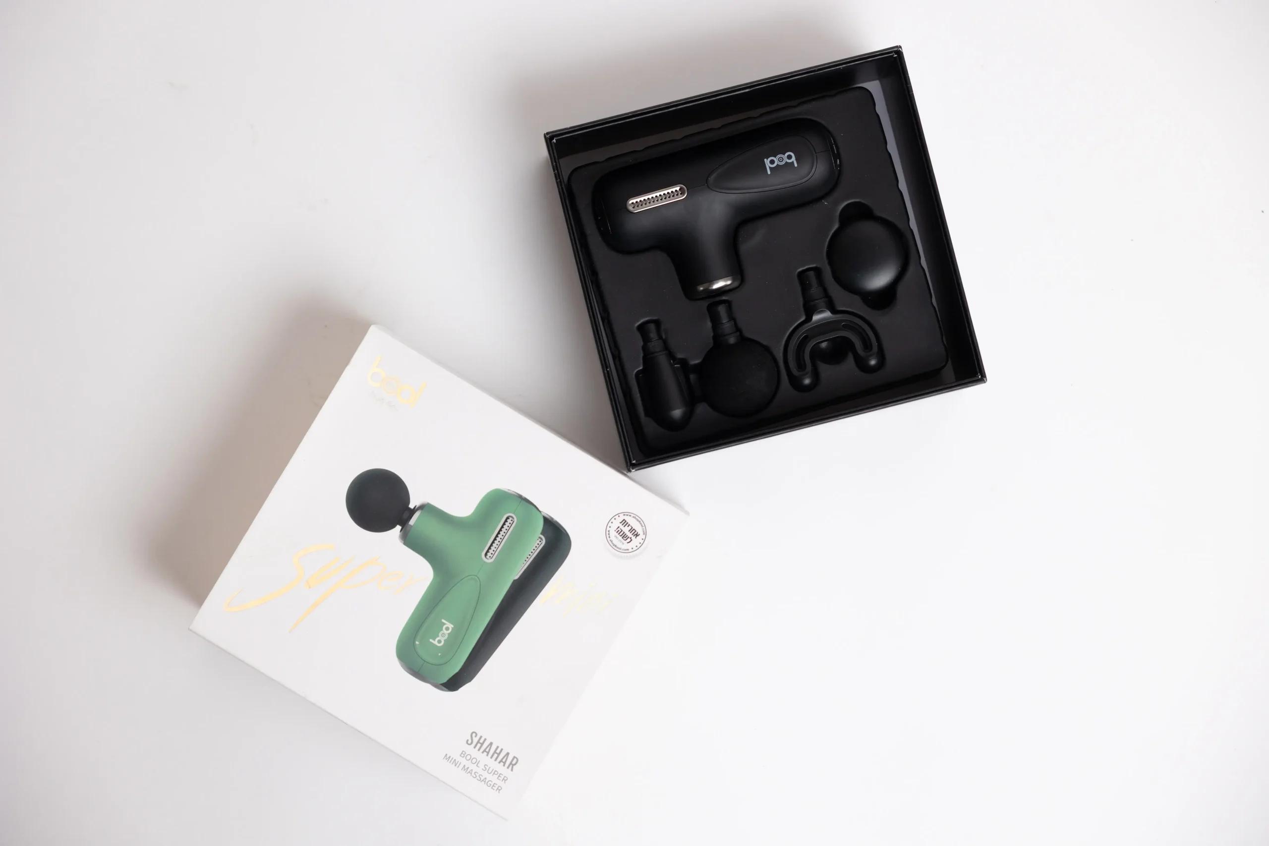 bool studio-17 אקדח עיסוי Shachar שחור / ירוק – תמונה 2