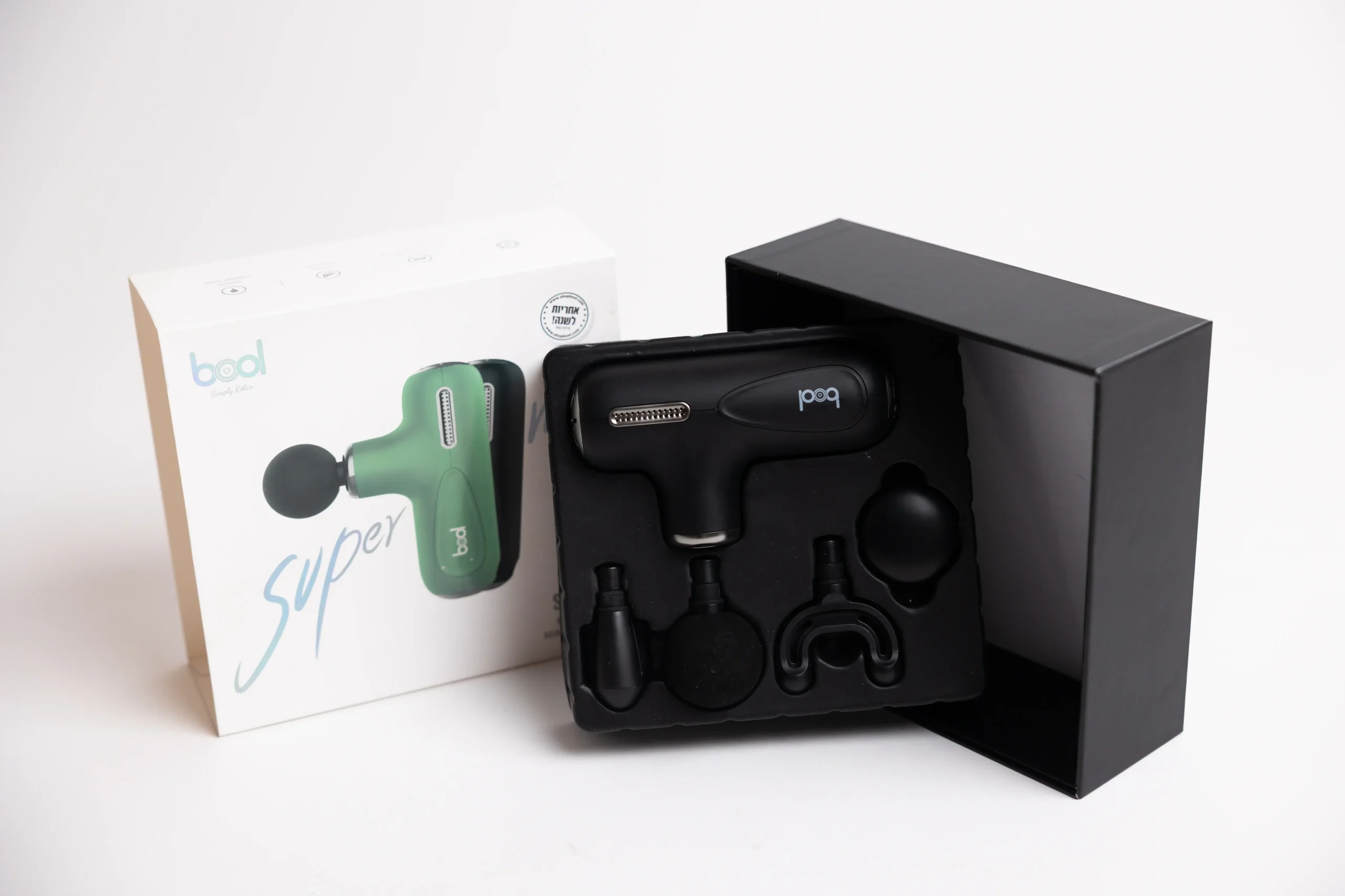 bool studio-20 אקדח עיסוי Shachar שחור / ירוק – תמונה 3