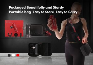 אקדח עיסוי Oyeet mini אדום / אפור – תמונה 3