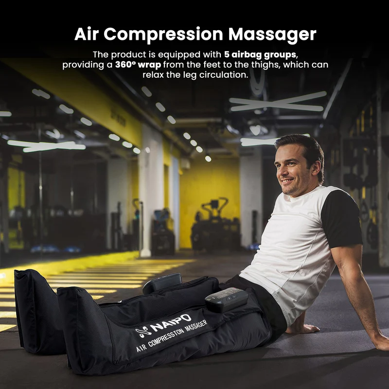 naipo-leg-air-massager-full-leg-recovery-with-6-modes-adjustable-pressure-mgf-301-676231 עיסוי לימפטי Naipo – תמונה 3