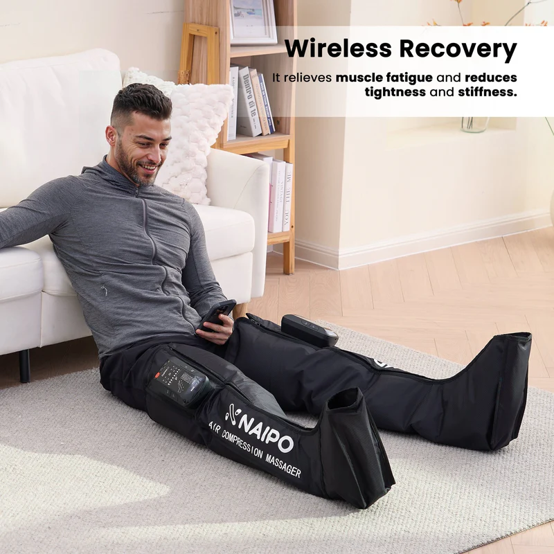 naipo-leg-air-massager-full-leg-recovery-with-6-modes-adjustable-pressure-mgf-301-894666 עיסוי לימפטי Naipo – תמונה 4
